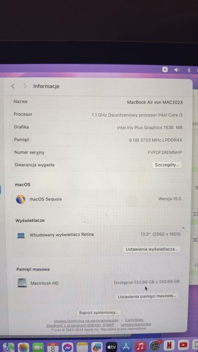 Macbook air retina 13 2020