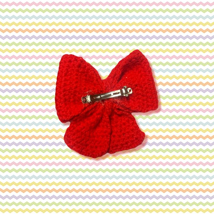 Gancho Cabelo Crochê Laços