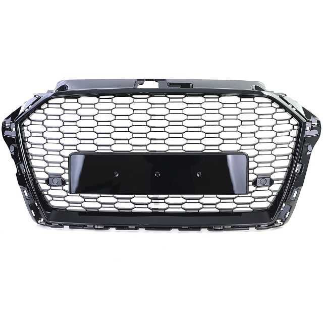 Grelha Frontal Audi A3 8V 16-20 Preto Brilhante