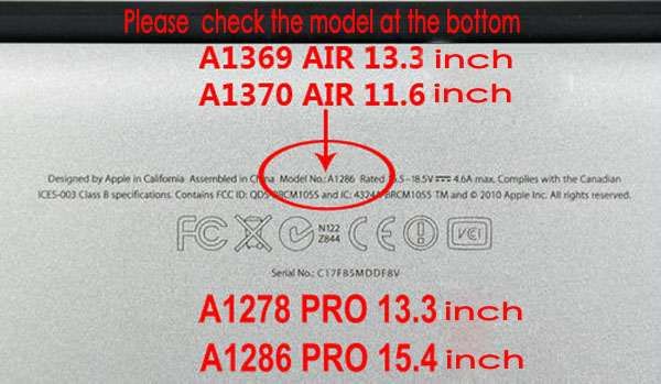 Capa macbook pro 13'' 13.3" A1278 mate/fosca