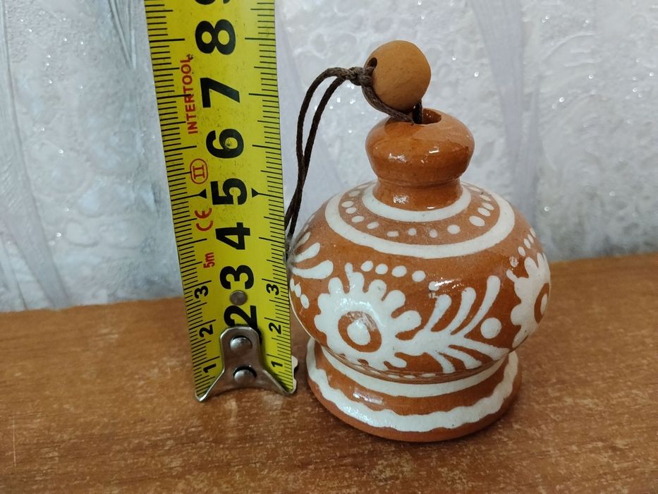 Сувенир.Керамический колокольчик.