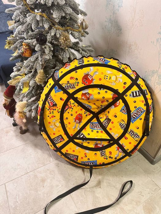 Тюбинг Абстракция принт до 200 кг Тюбінг 2 в 1 на 100 та 120см ватрушк