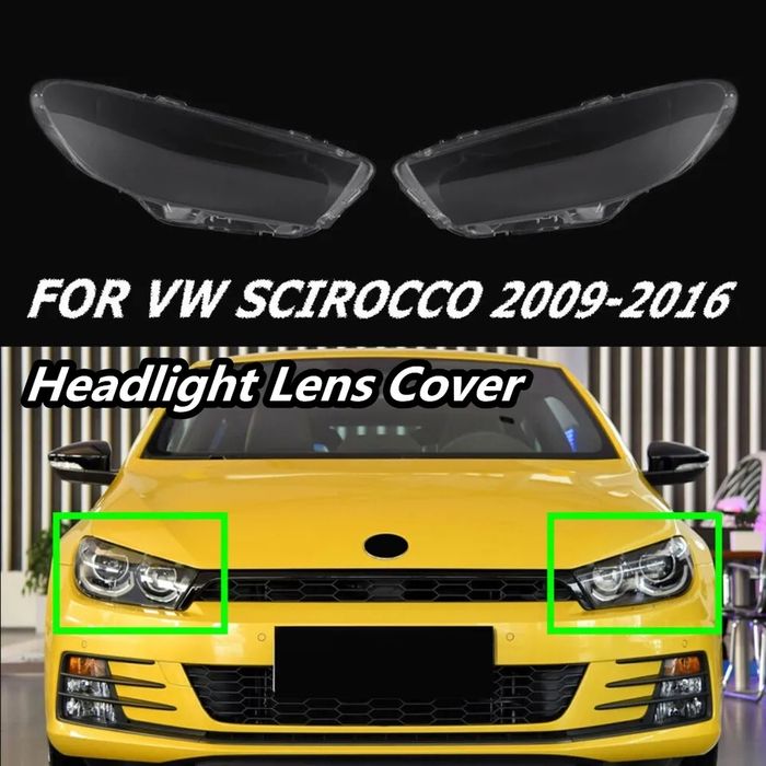 Vidro capa lente farol ótica vw scirocco novas