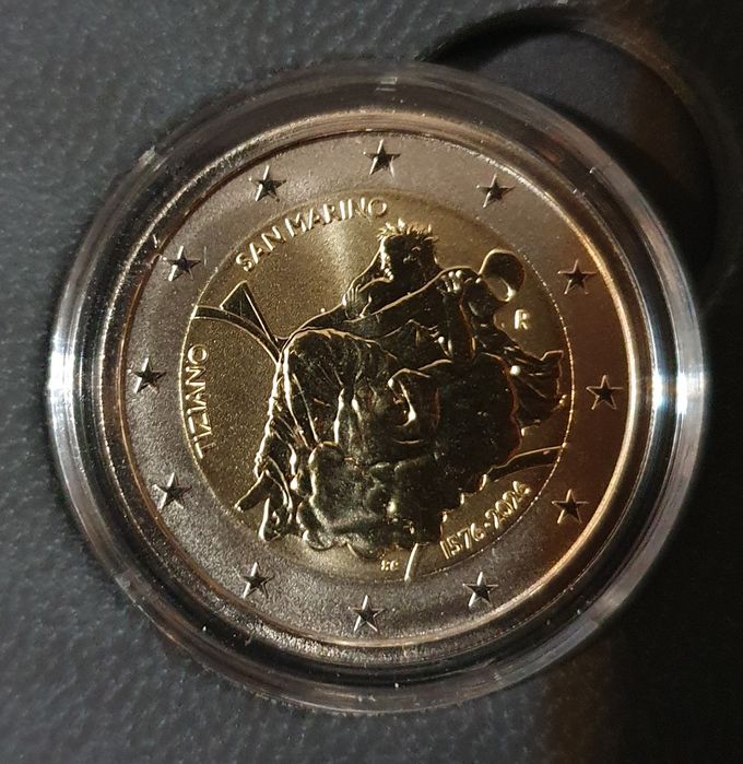 Moedas Euro comemorativas Proof pastas e cards Vaticano, Monaco
