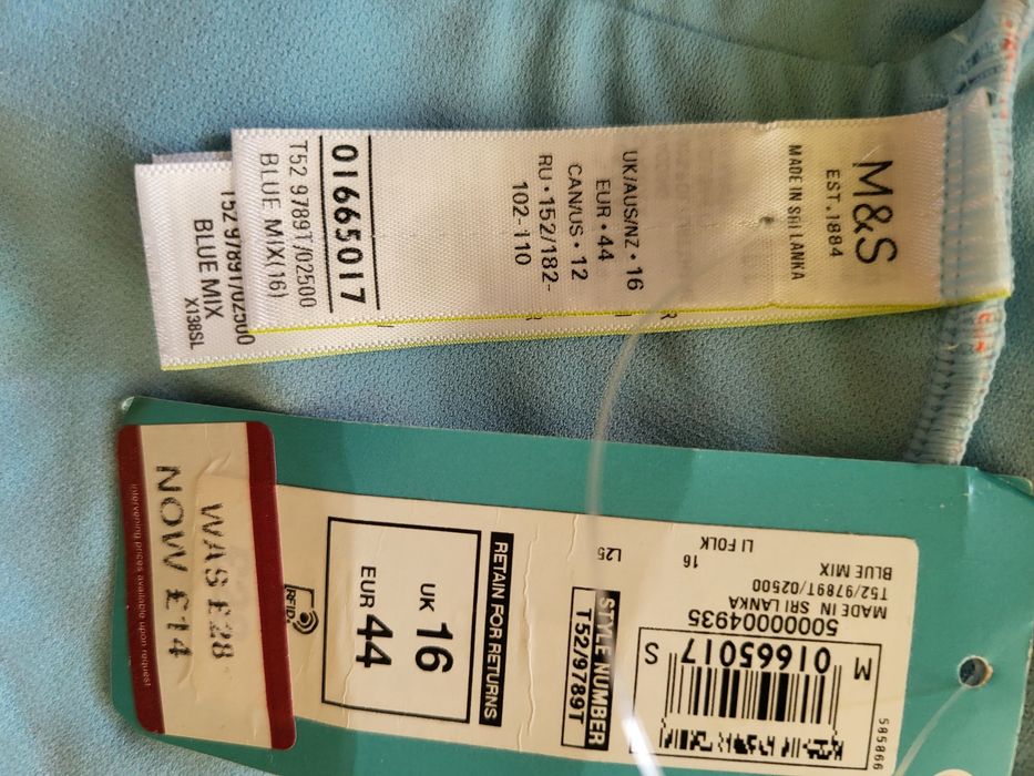 Купальник верх M&S UK 16 EUR 44