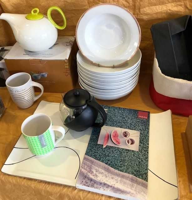 conjunto de utilidades para a casa, artigo novo c/ 50% desconto