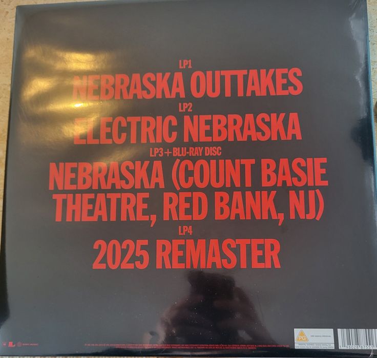 Nebraska 4 LP e Blue ray
