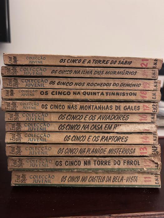 Coleção 21 livros “Os Cinco” , 1a edição anos 60