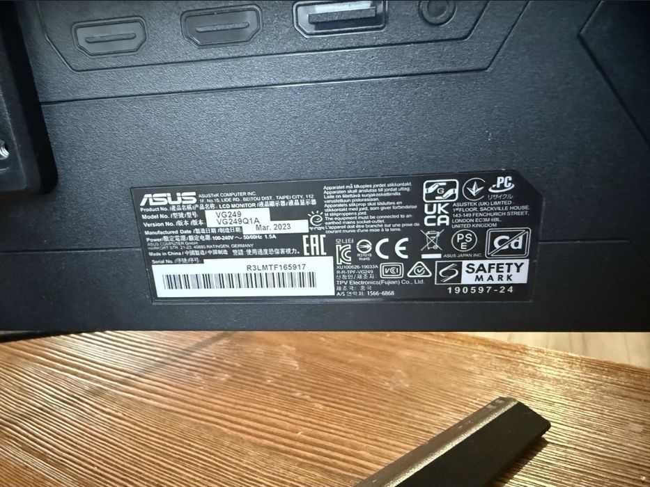 Monitor asus vg2491qa