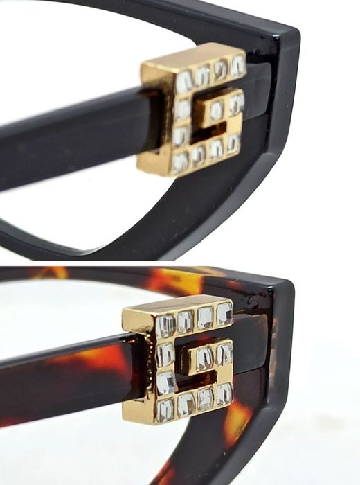 Gucci очки женские имиджевые модные черные и коричневые тигровые