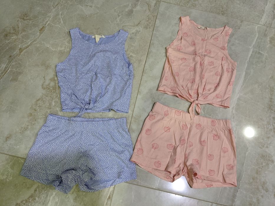 Летний комплект костюм шорти майка шорты комбез hm organic майка на д