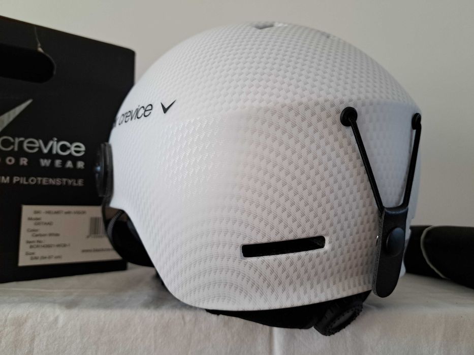 Kask narciarski Black Crevice Gstaad Carbon White M 54-57cm