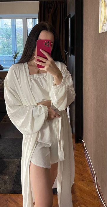 Костюм білий трійка