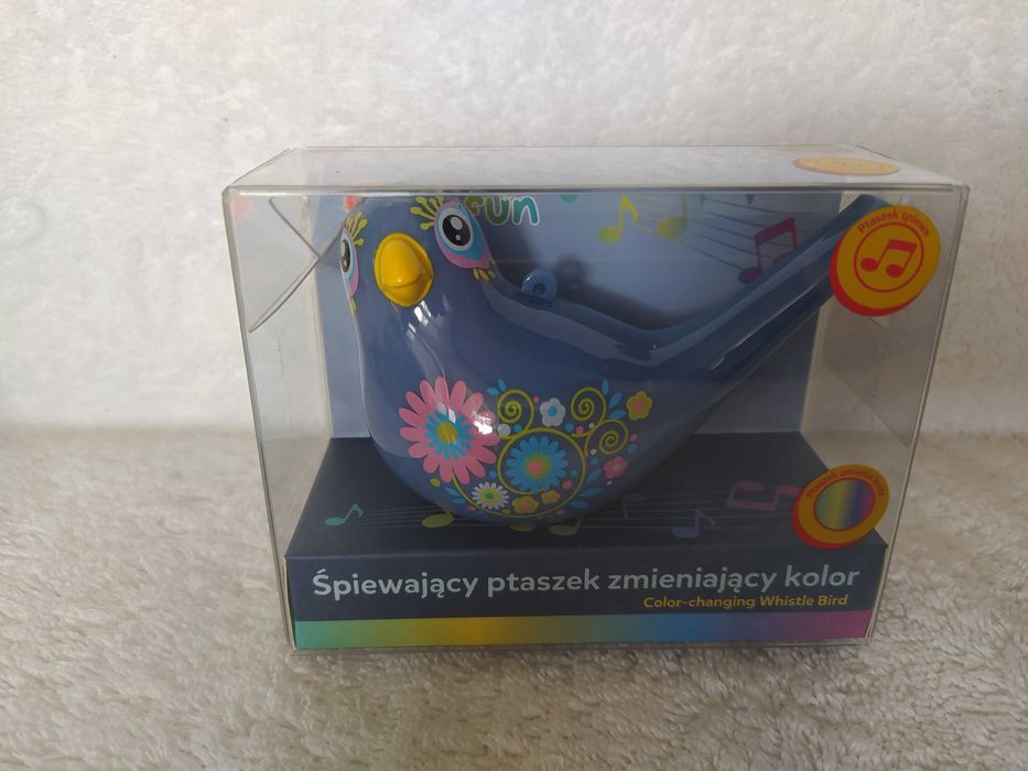 TRZY Ptaszki śpiewające -2 świecące w ciemności 1-zmieniający kolor.