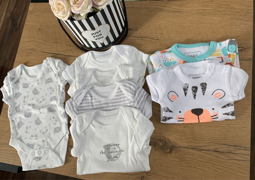 Body krótki rękaw Primark 56, Gratis body pepco