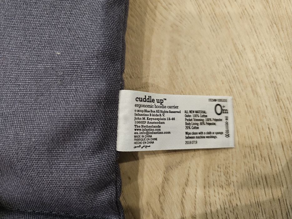 Marsúpio Infantino Cuddle Up Bear Cinzento- ARTIGO SEM USO