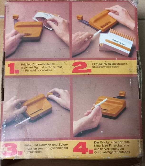 Máquina para fazer cigarros