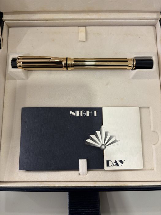 Caneta Waterman Night and Day 18k 750 gold