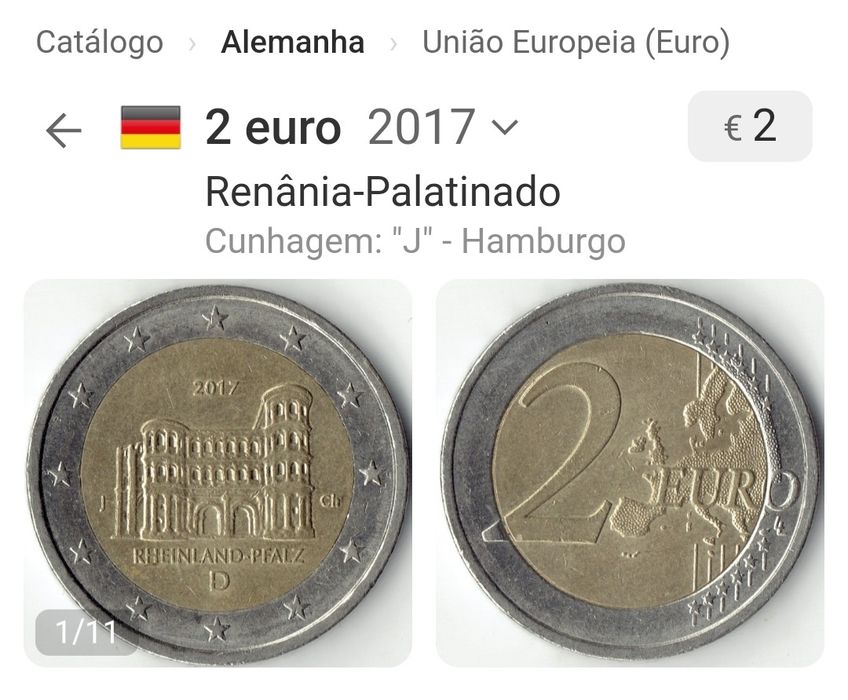 Moeda 2€, Alemanha 2017