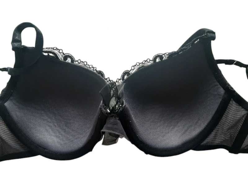 Czarny stanik biustonosz 75B Hunkemoller bielizna damska