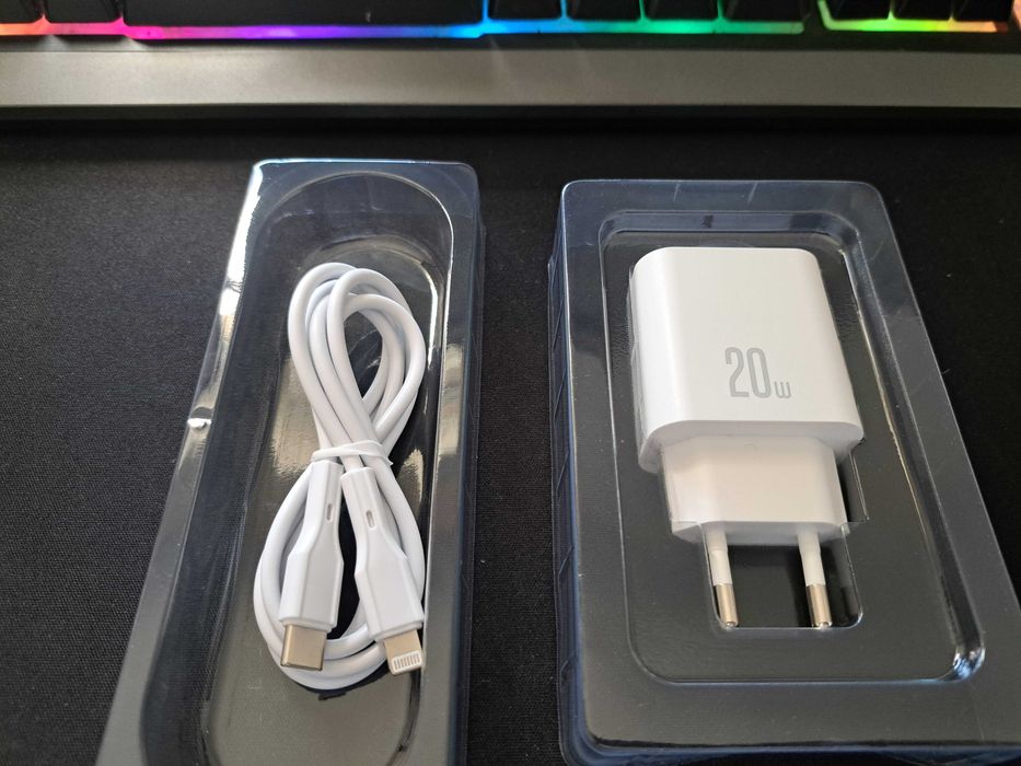 Pack Carregamento Rápido iPhone: Carregador PD 20W + Cabo 27W