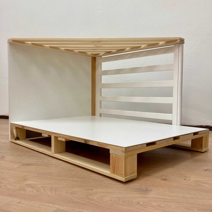Legowisko domek drewniany dla psa 60x80 cm