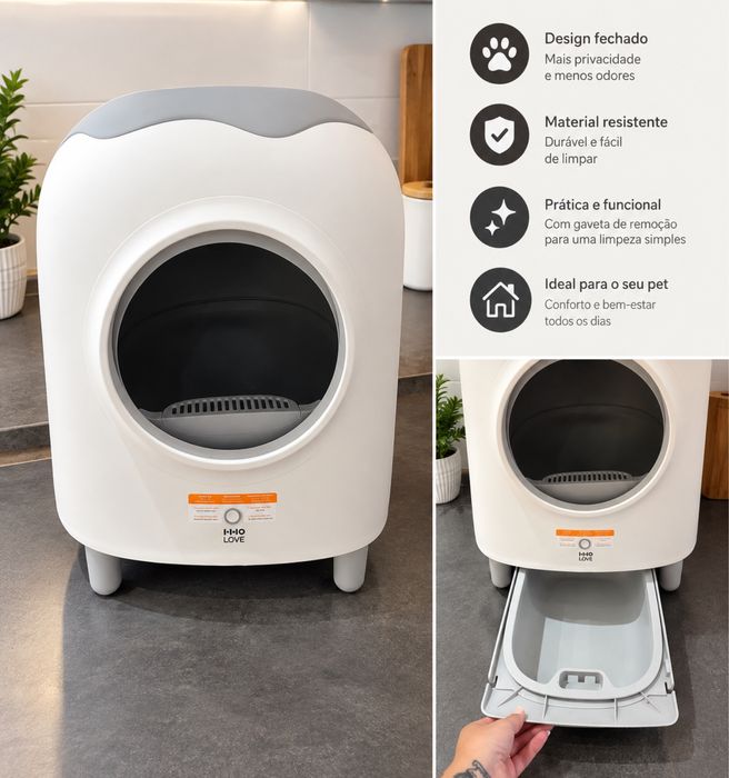 Caixa de Areia para Gato Automatica