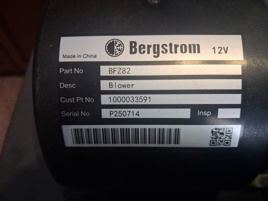 JCB dmuchawa nagrzewnicy Bergstrom