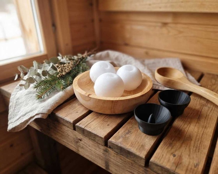Formy do formowania lodowych kul do sauny – SAUNA PEARLS, rozmiar S