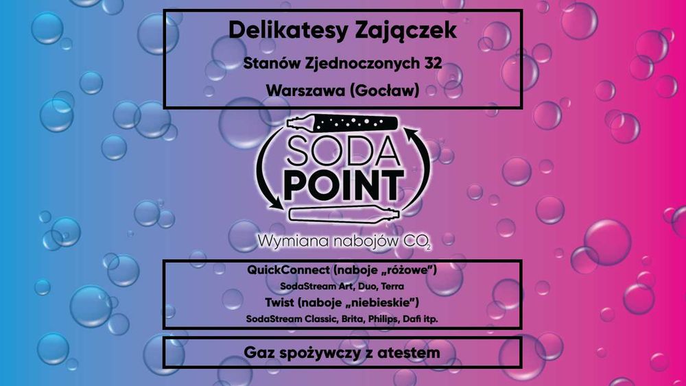 Sodastream Warszawa (Gocław), Stanów Zjedn. 32 Wymiana nabojów CO2