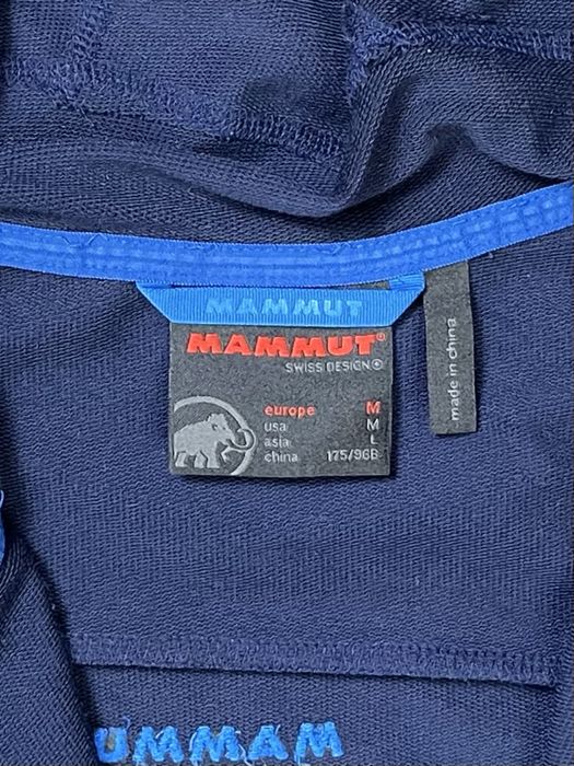 Mammut кофта толстовка М размер трекинговая синяя