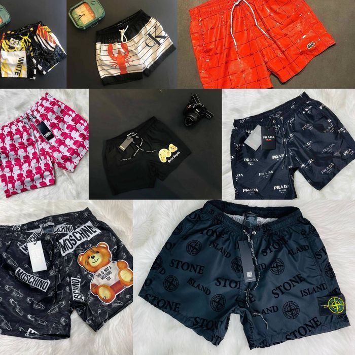 55-67кг!! РАСПРОДАЖА! Шорты пляжные для бассейна мужские hugo boss