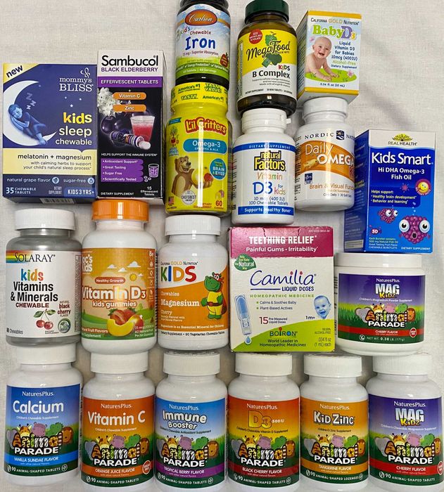 Магній, цинк, колаген, залізо, БАД, вітаміни,  та багато іншого.