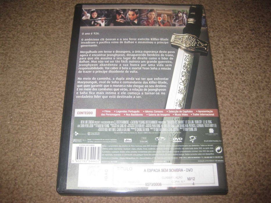 DVD "A Espada Sem Sombra" de Kim Young-Jun