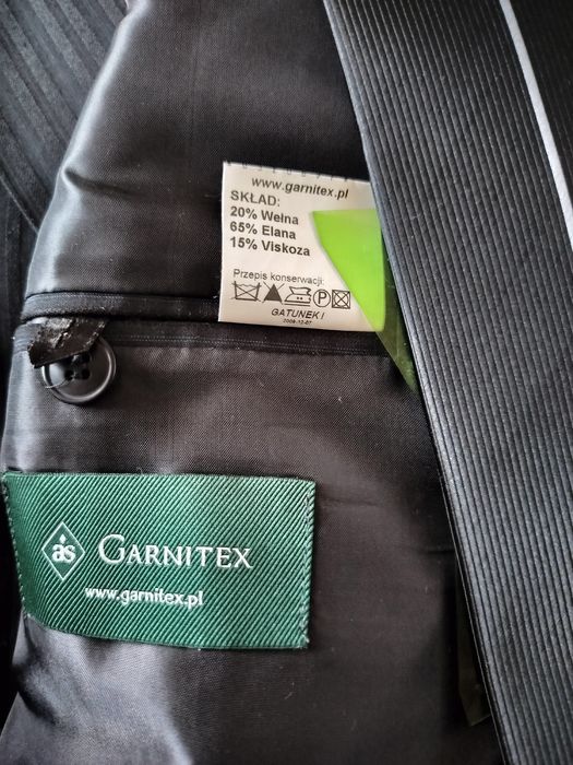 Garnitur męski duży czarny