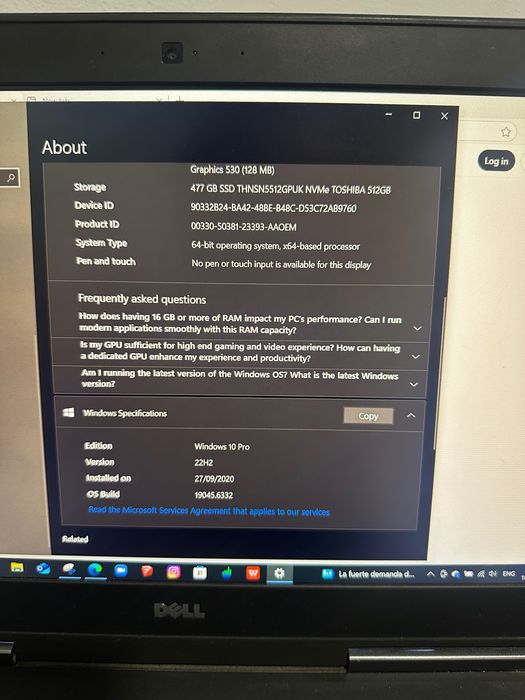 laptop Dell Precision 7520 ekran 17 cali