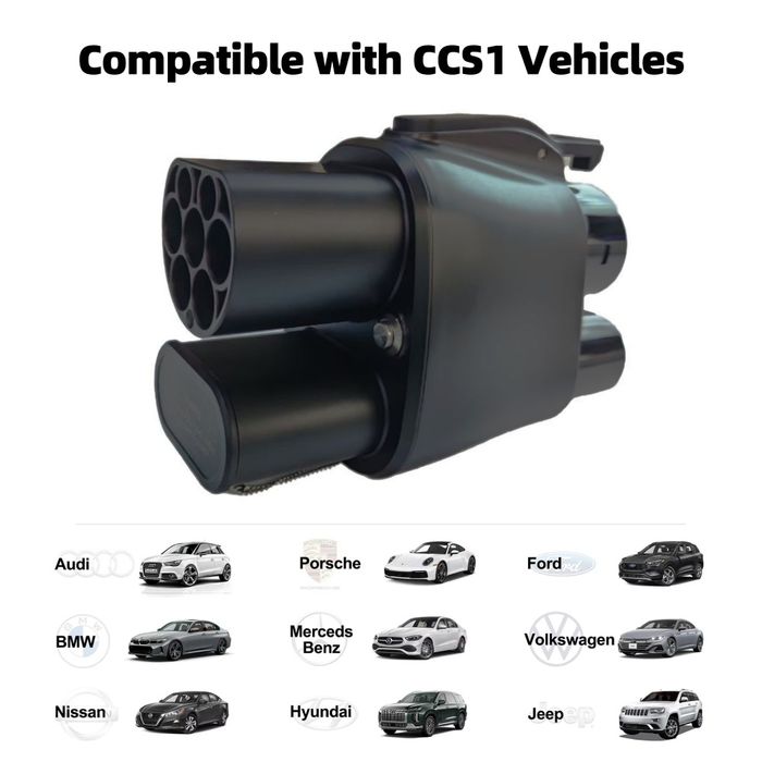 АКЦІЙНА ЦІНА‼️Перехідник CCS2-CCS1 EV Charging adapter 400А 400Kw + Type 2 7КВТ ККС2 AC DC адаптер adapter швидка зарядка