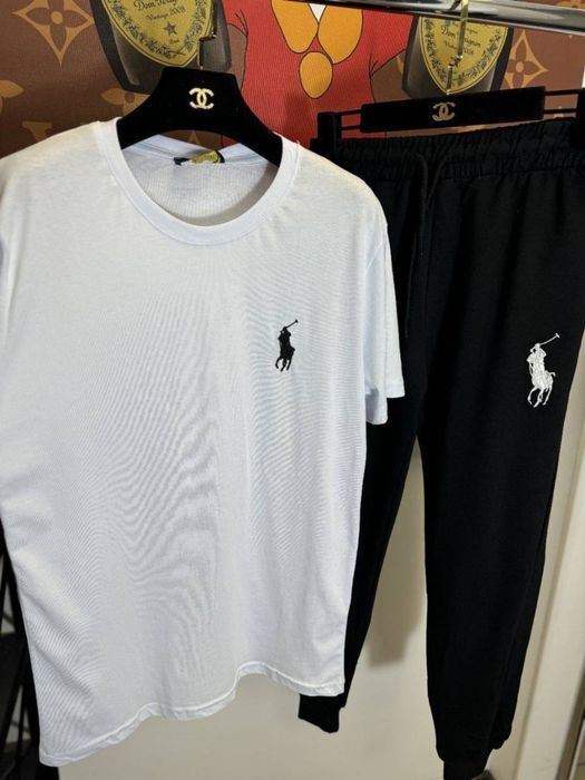 POLO RALPH LAUREN Мужской костюм Ральф черно-белый осень люкс Скидка