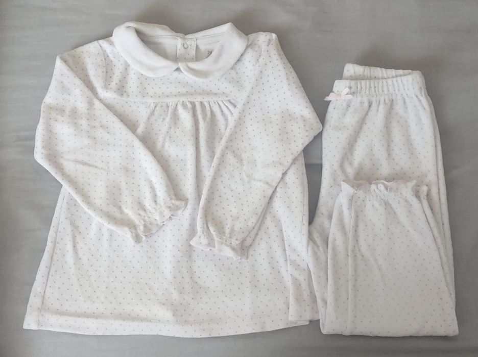 Pijama cardado menina 18-24 meses