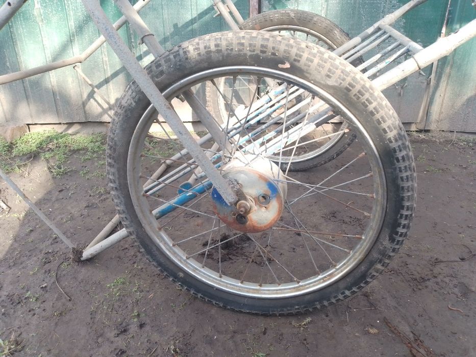 Тачка прицеп для мотоблока велосипеда