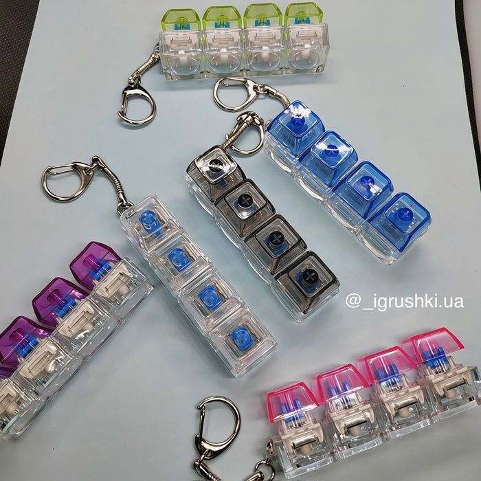 Брелок клавіатура кейпкап антистрес клавіатура іграшка антистрес 2026