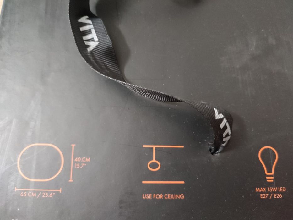 Candeeiro de penas branco