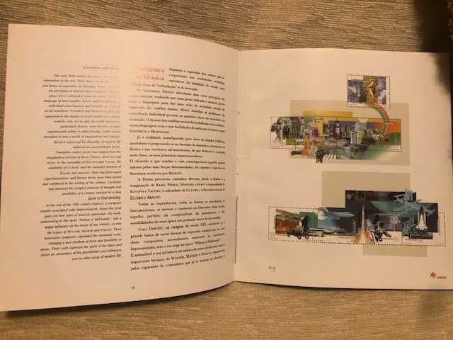 Livro de selos dos CTT, "O Século XX em Selos"