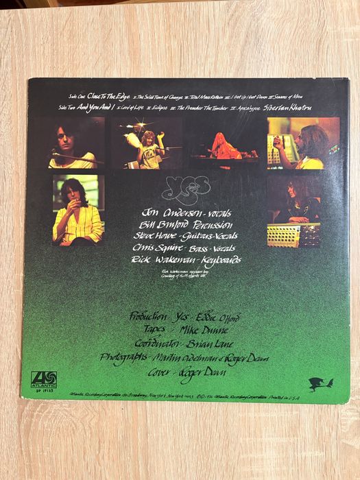 Yes Close To The Edge USA VG LP