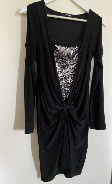 S ukienka wieczorowa cekinowa dopasowana S M glamour elegancka