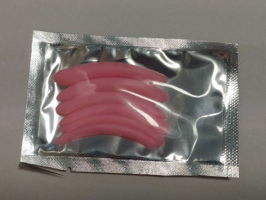 Wałeczki do liftingu rzęs różowe