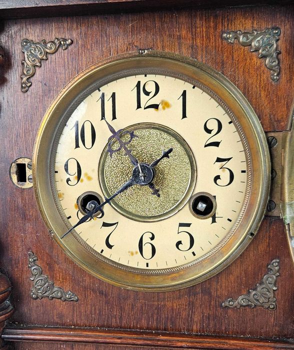 Piękny stary stylowy zegar kapliczka JUNGHANS - Antyk