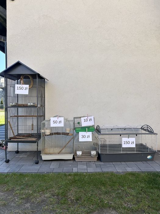 Klatki dla ptaków i królika