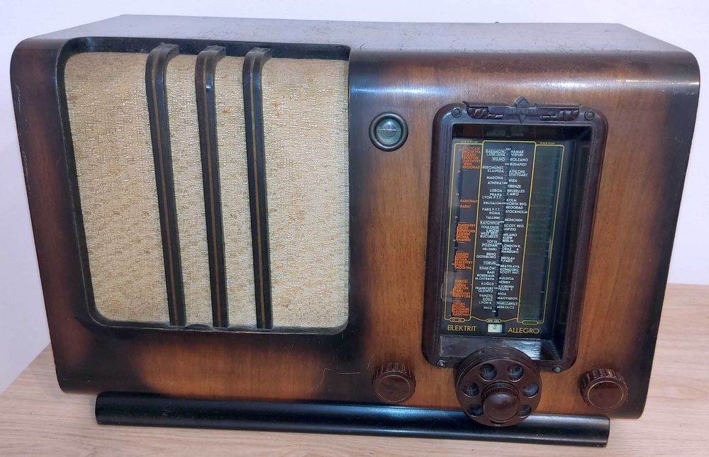 Elektrit Allegro 1939 rok. Działające radio lampowe
