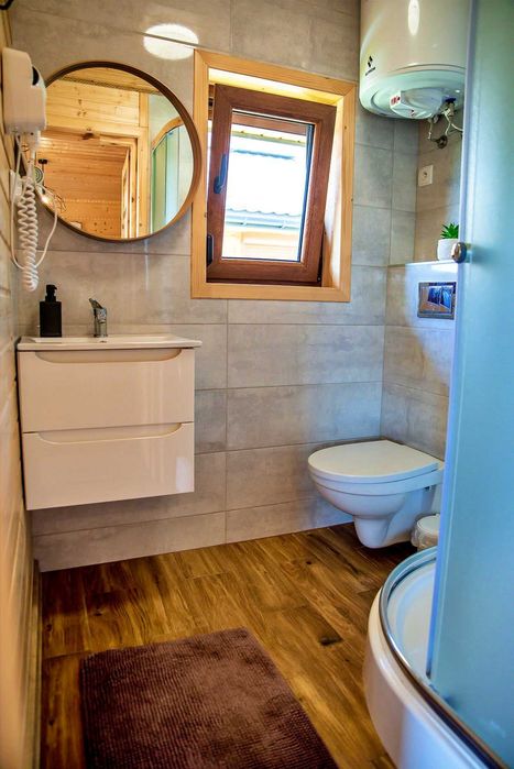 Domek z jacuzzi Solina Zawóz | Domki w Bieszczadach | prywatna plaża